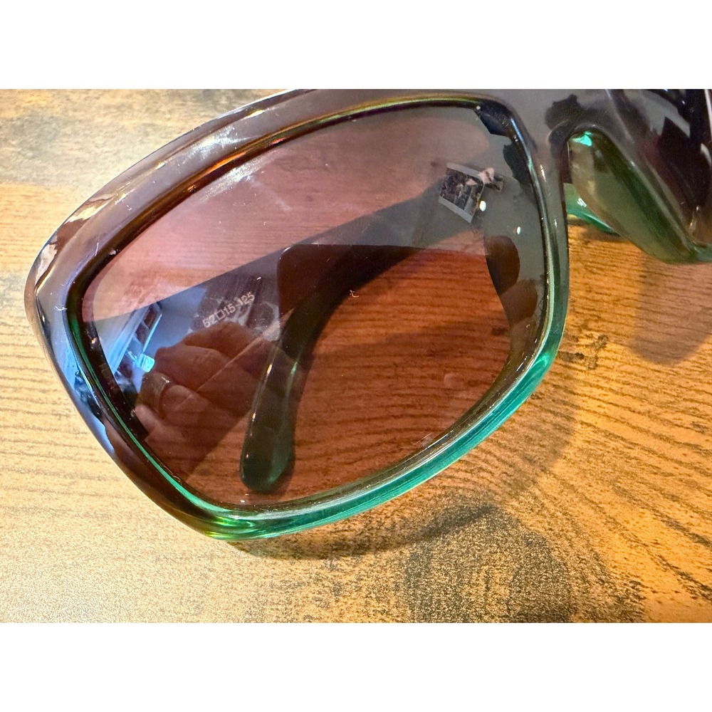 Spy Optic Farrah Sunglasses Brown Teal Gradient Oversized Butterfly 62-15-125 - Picture 3 of 7